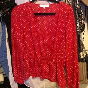 ASTR peplum top (OBO)